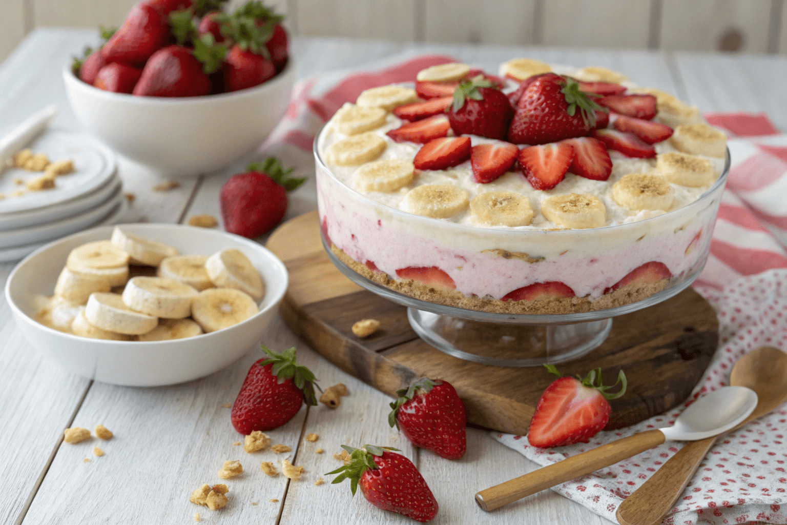 Strawberry Banana Cheesecake Salad: A Delicious No-Bake Dessert