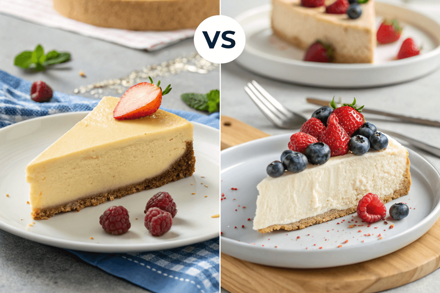 New York-Style Cheesecake vs. Classic Cheesecake