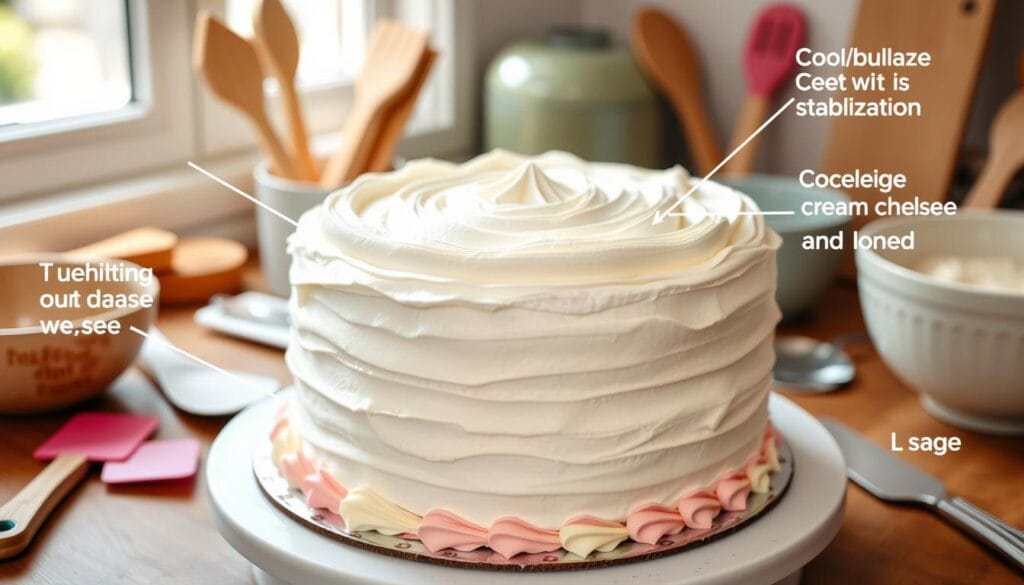 Cool whip frosting stabilization techniques