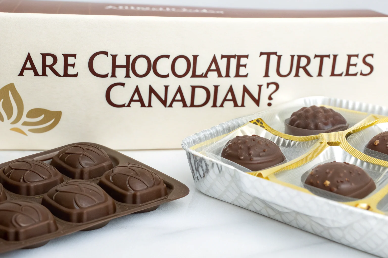 Chocolate turtles featuring caramel and pecans, exploring their origins and connection to Canada.