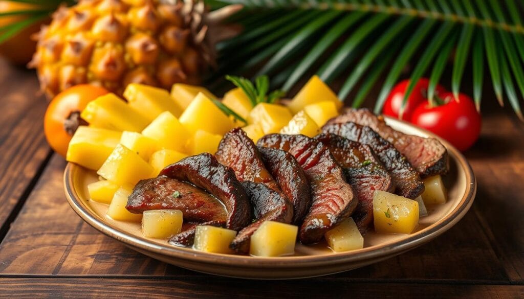 beef and pineapple