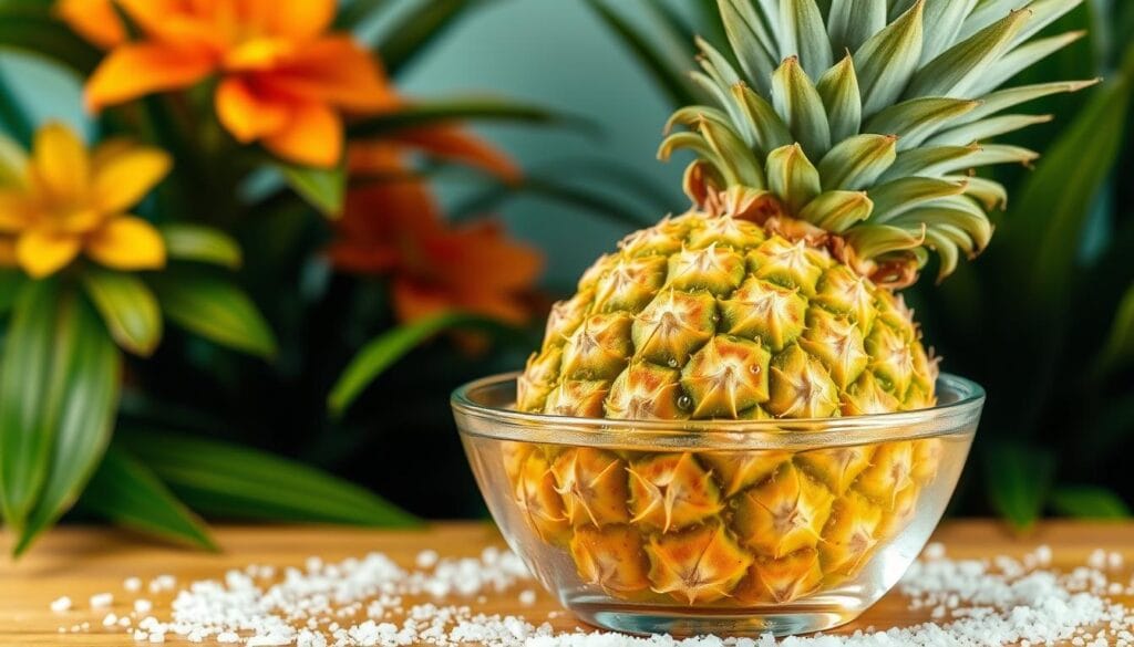 benefits of soaking pineapple