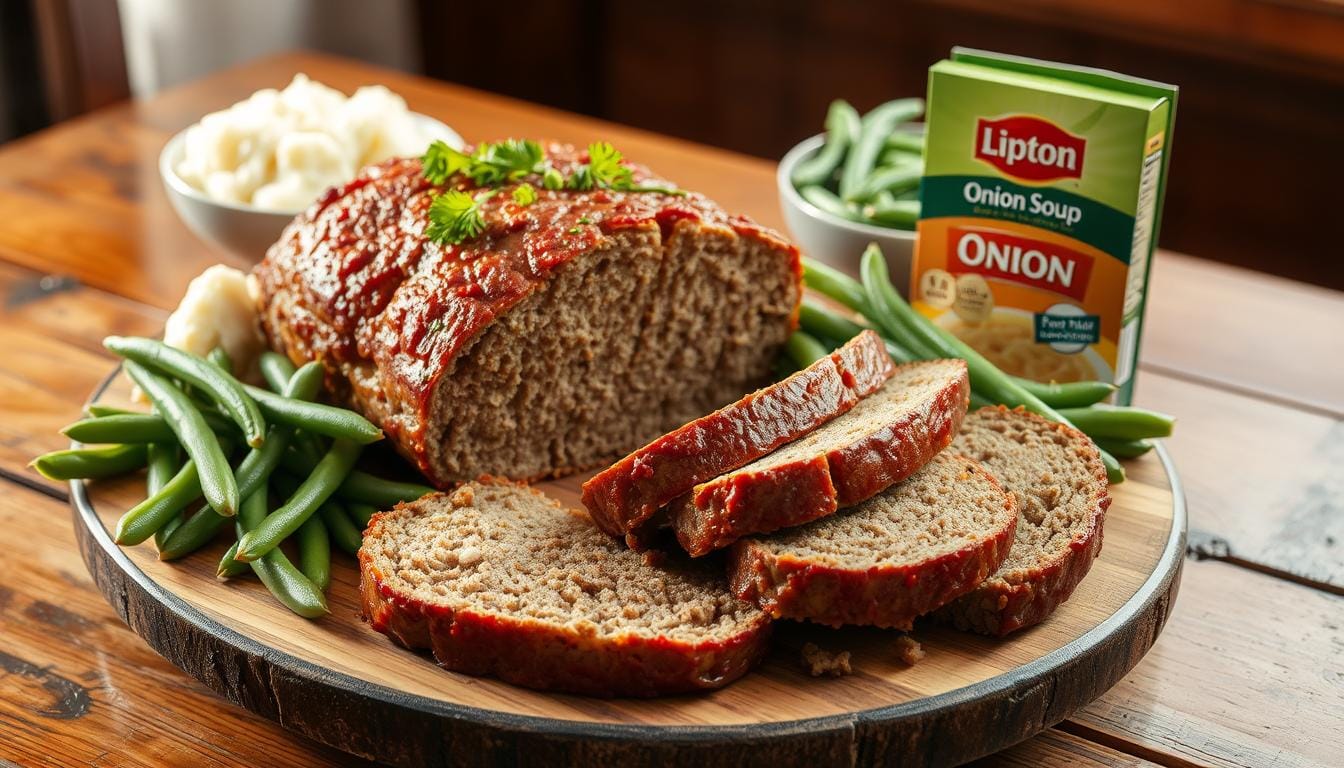 Meatloaf with Lipton Onion Soup Mix