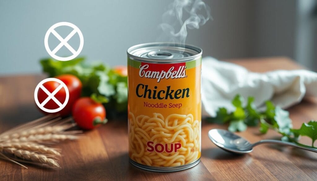 gluten content in campbell's chicken noodle soup