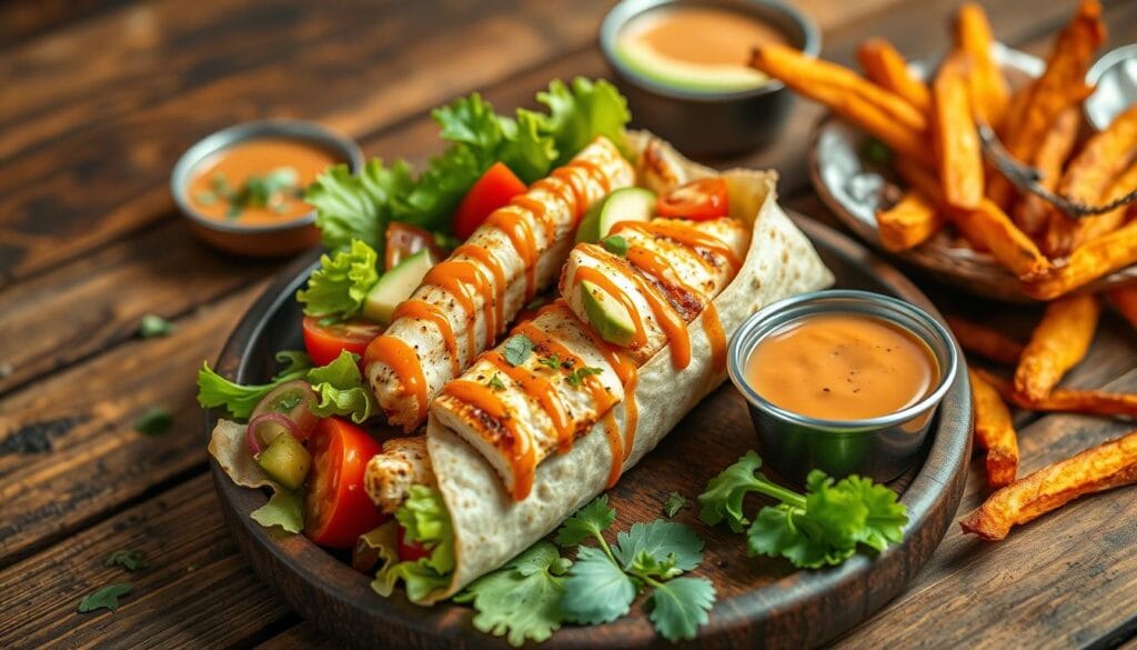 grilled chicken wrap