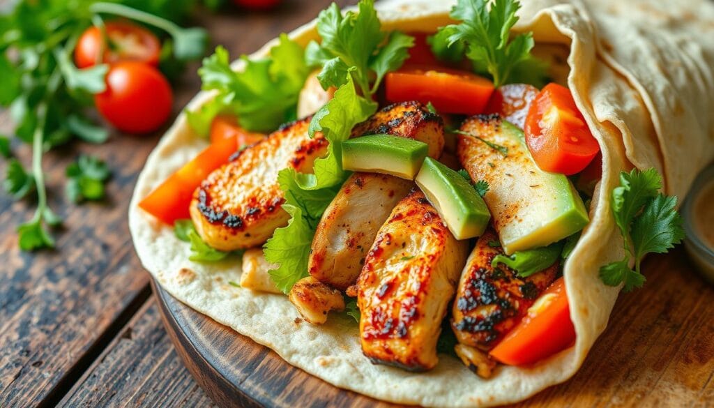 grilled chicken wrap