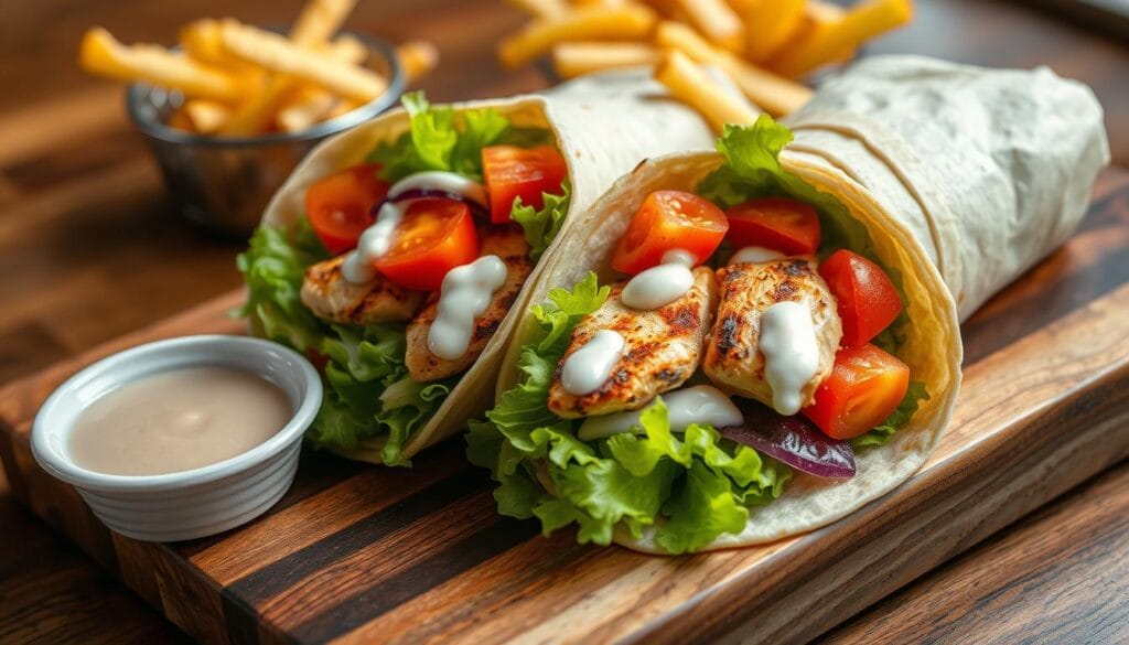 grilled chicken wrap