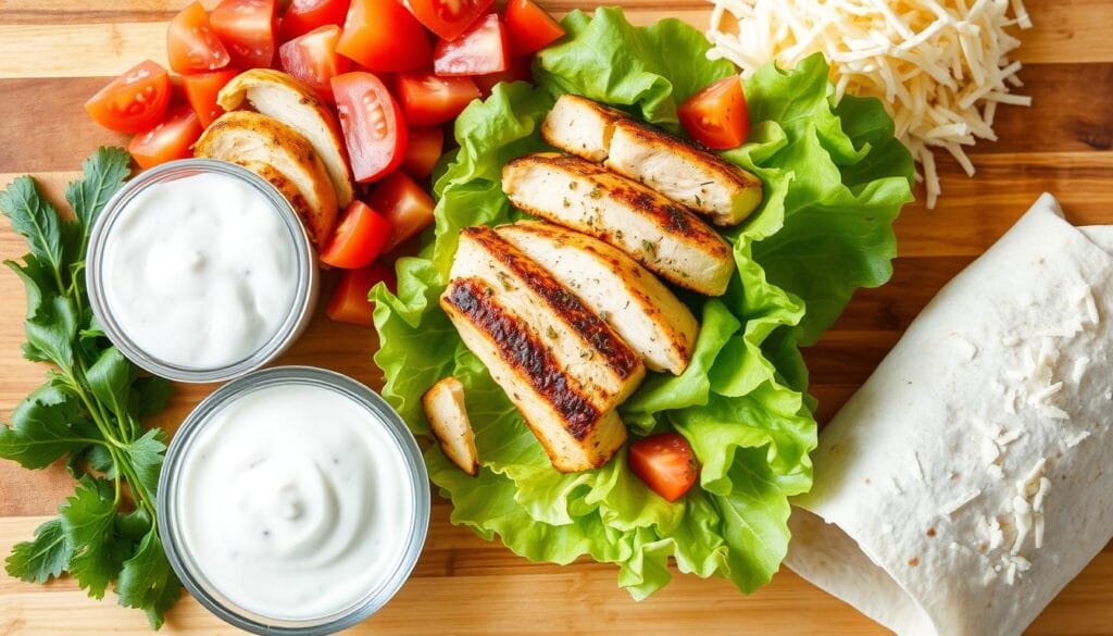 grilled chicken wrap ingredients