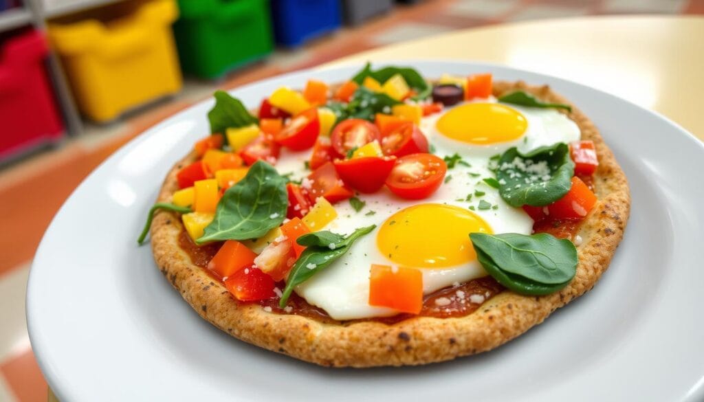 healthy breakfast pizza for students