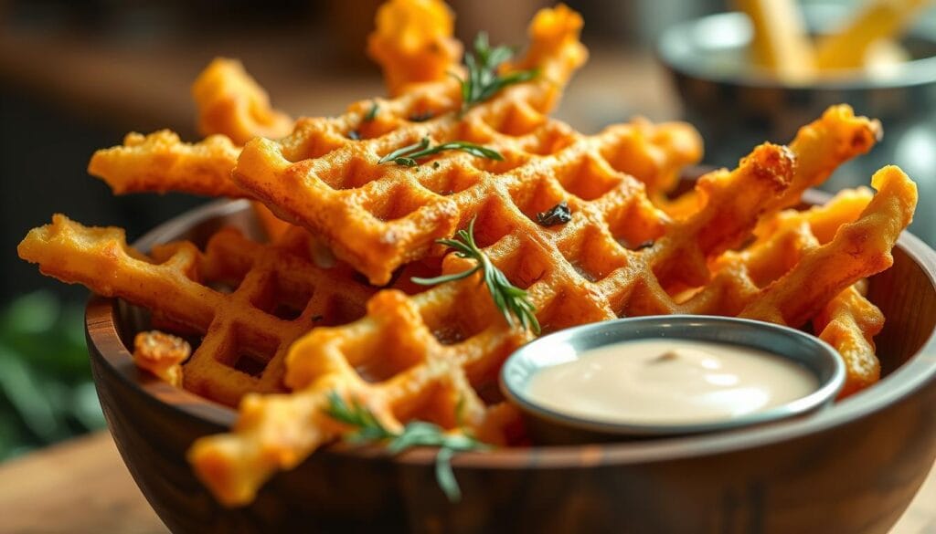 homemade waffle fries