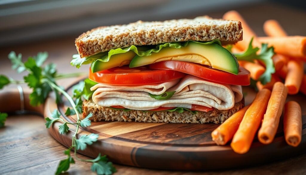 low calorie turkey sandwich