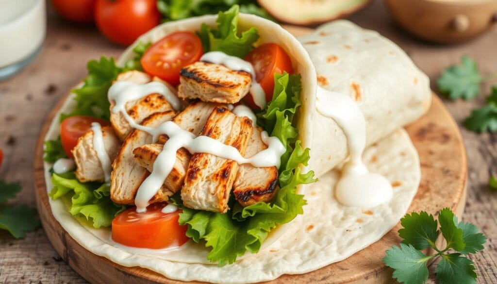 popular grilled chicken wrap