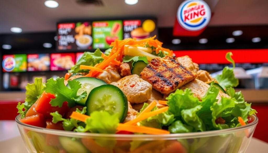 salad menu at burger king