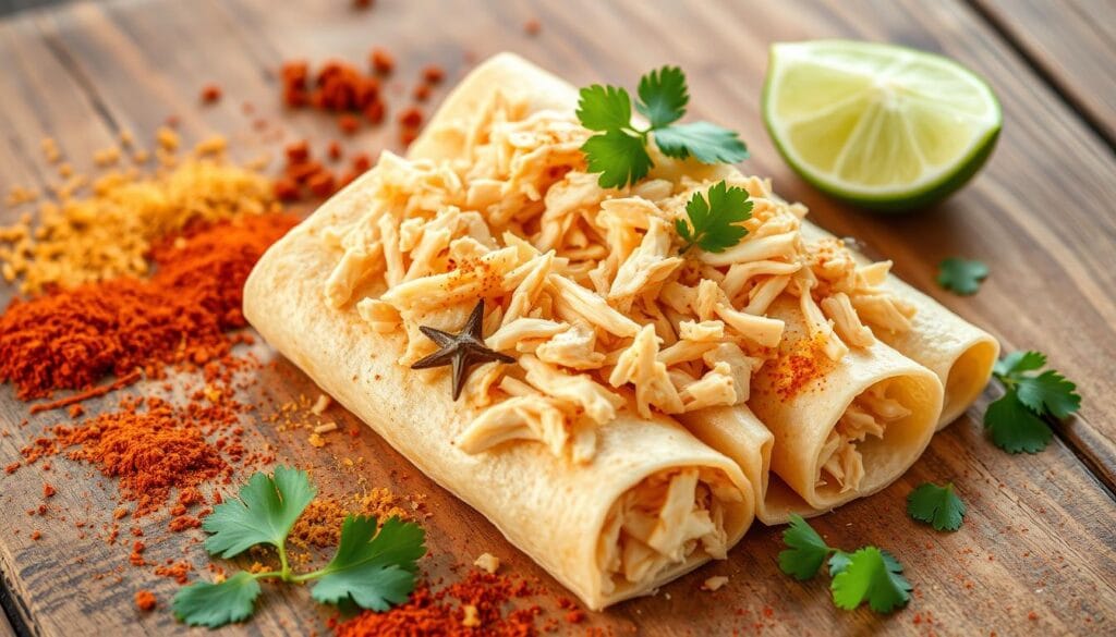 shredded chicken taquito recipe