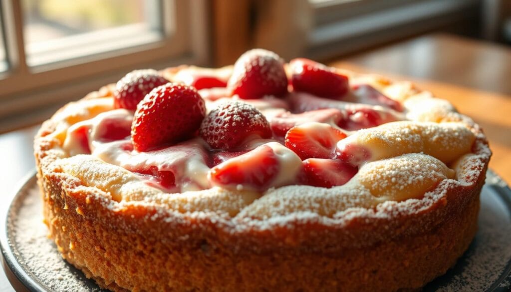 strawberry cheesecake dump cake