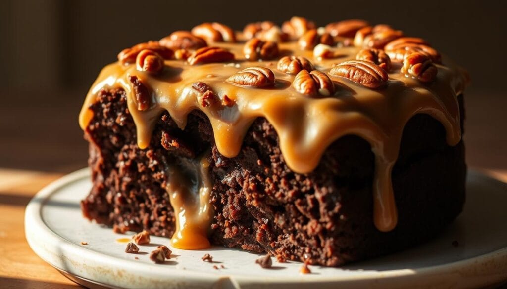 german chocolate poke cake