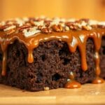 german chocolate poke cake